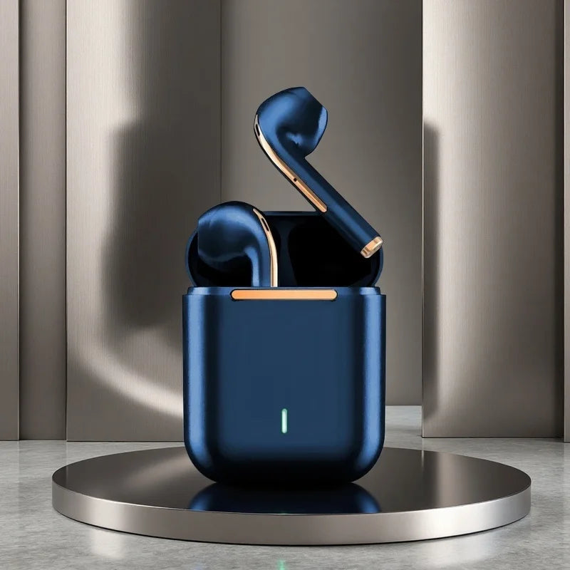 J18 TWS Premium Trådlösa Earbuds - Bluetooth 5.3 Hörlurar med Lång Batteritid och Noise Cancelling - För Gaming, Business & Sport.