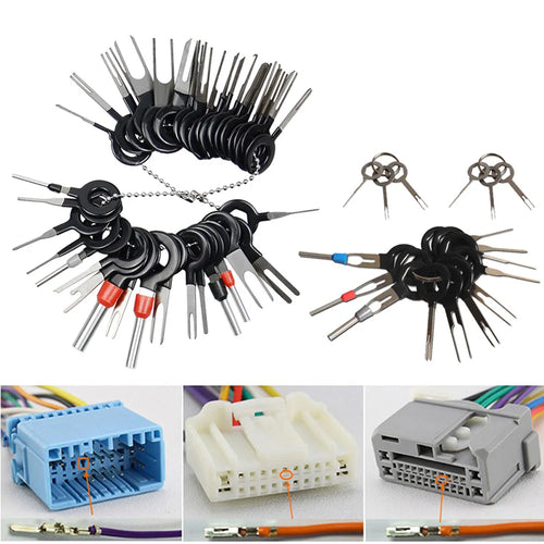 11/18/26st Bil Terminal Borttagningsverktyg Elektrisk Kabeldragning Crimp Kontakt Pin Extraktor Kit