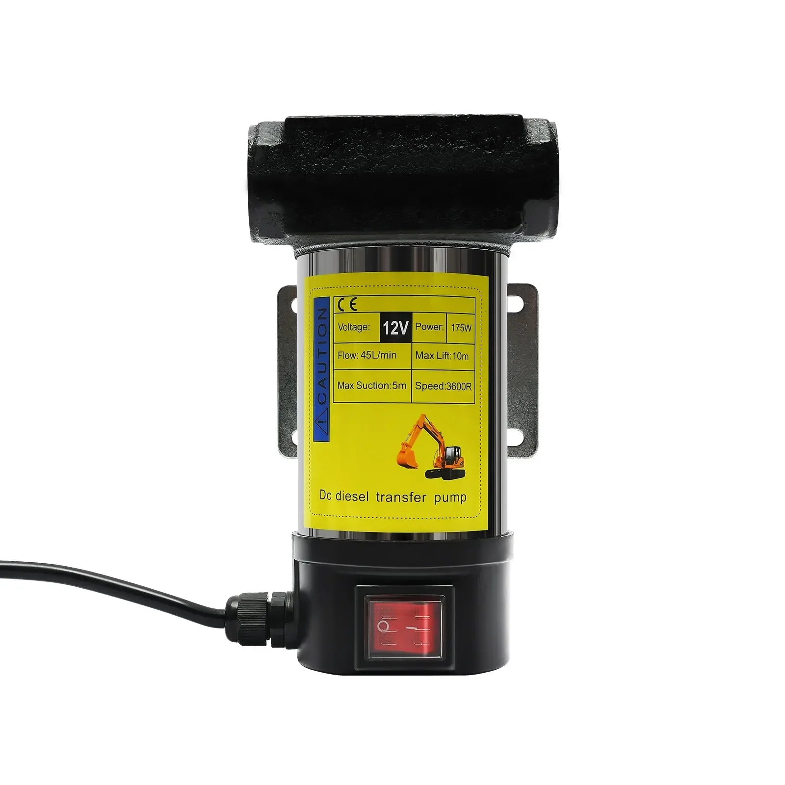 Elektrisk Dieselpump 12V 175W - Automatisk Bränslepump med Pistol 45L/min