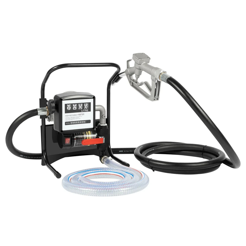 Elektrisk Dieselpump 220V 200W - Bärbar Bränslepump med Automatisk Pistol