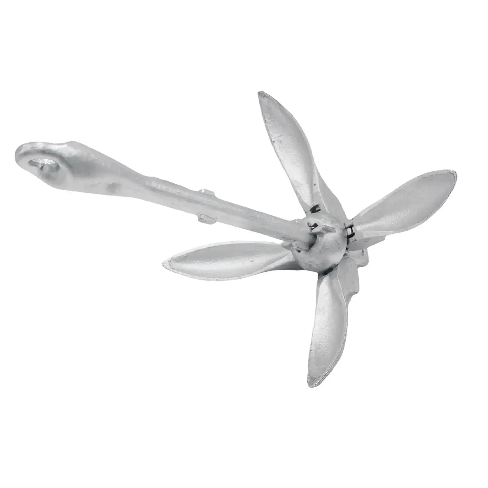 Vikbart Båtankare 4-Klor - Galvaniserat Kolstål för Kajak, Kanot och Småbåtar