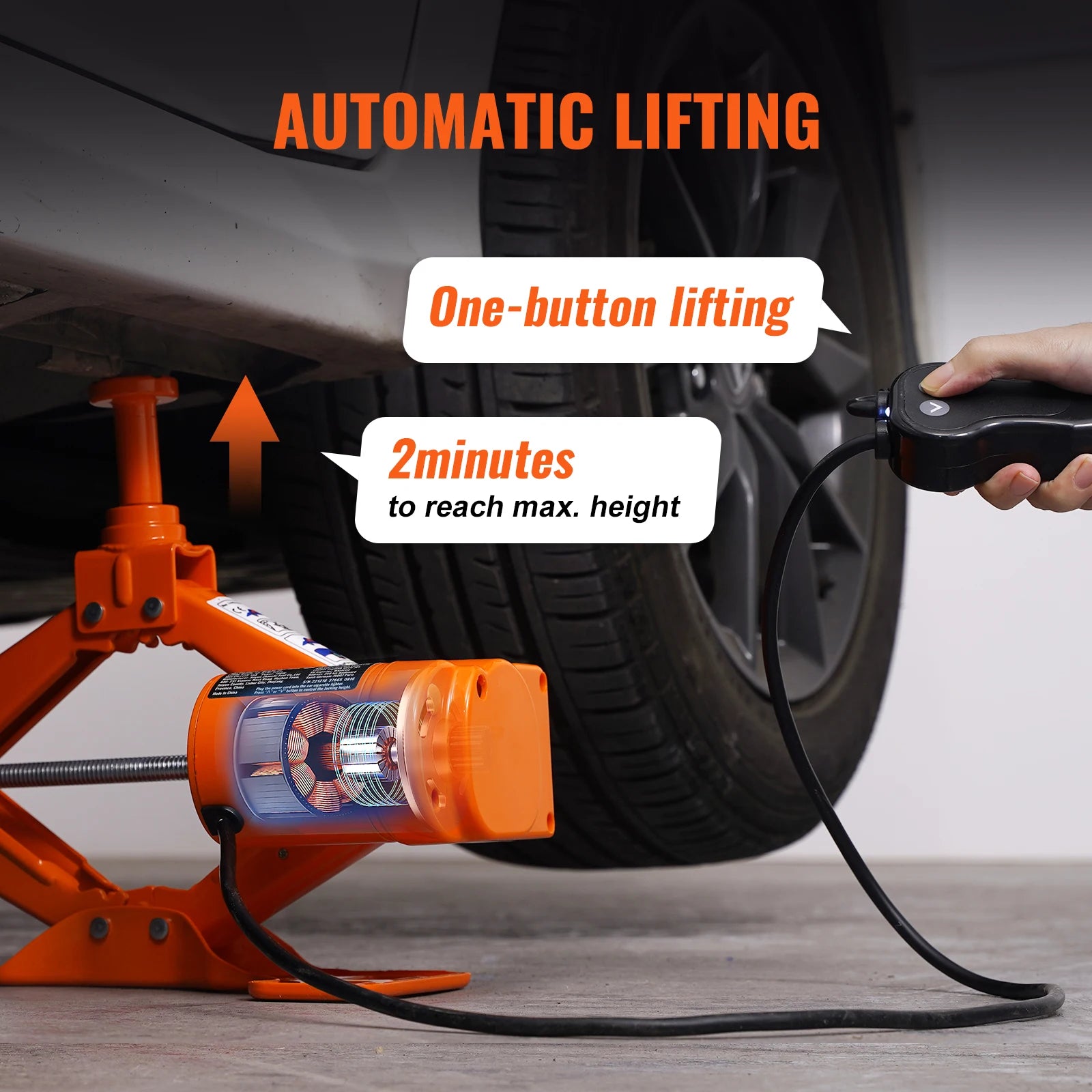 Elektrisk Bildomkraft 3T – Saxdomkraft med Eldriven Slagskruvdragare 12V