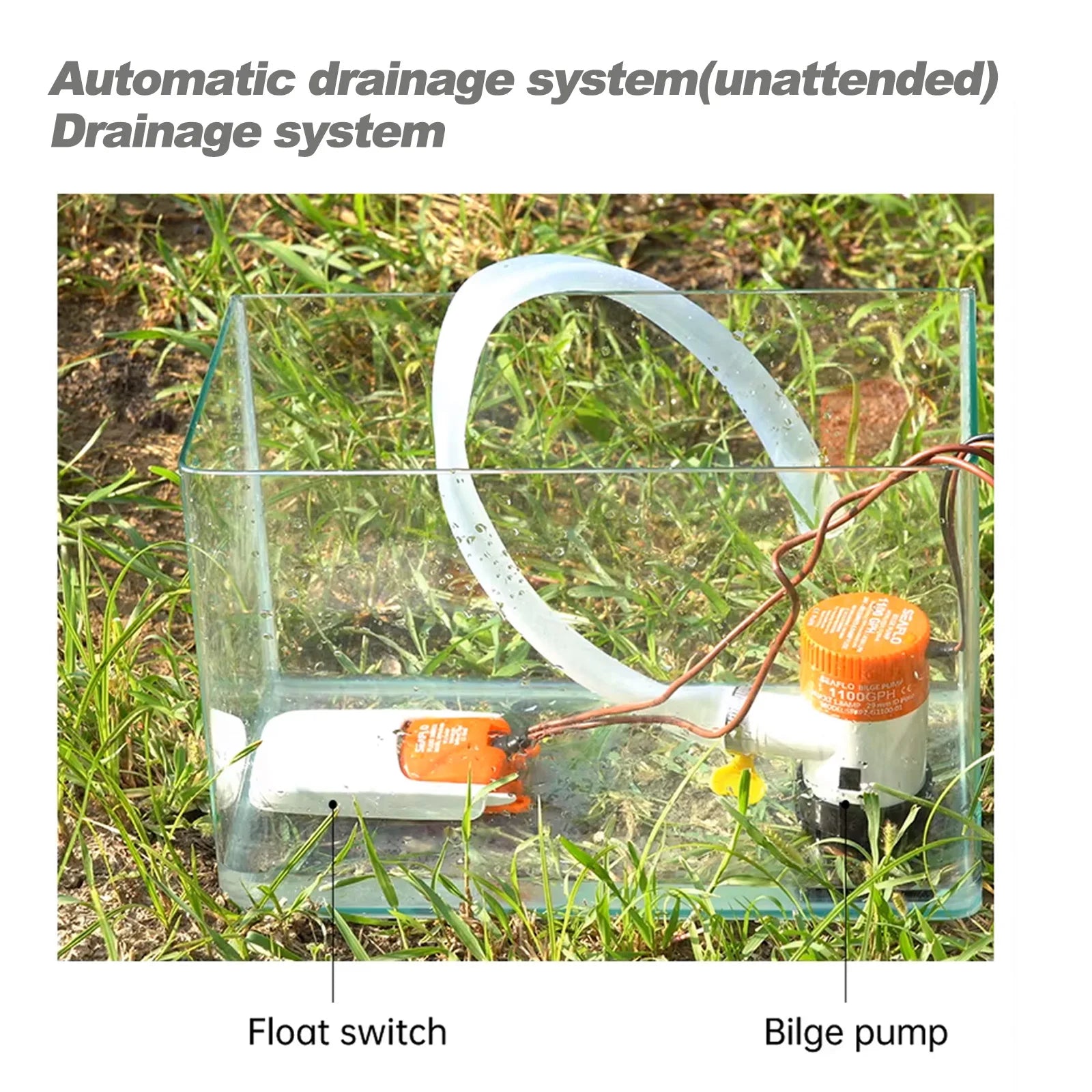 Automatisk Länspumpsflottörbrytare 12V/24V/32V - Marin Vattennivåsensor 25A