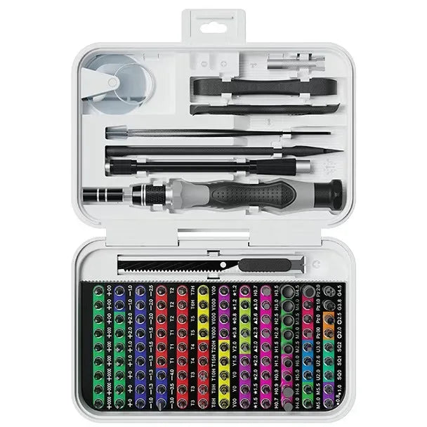 Professionell Skruvmejselset 132 Delar - Precision Verktyg för Elektronik V