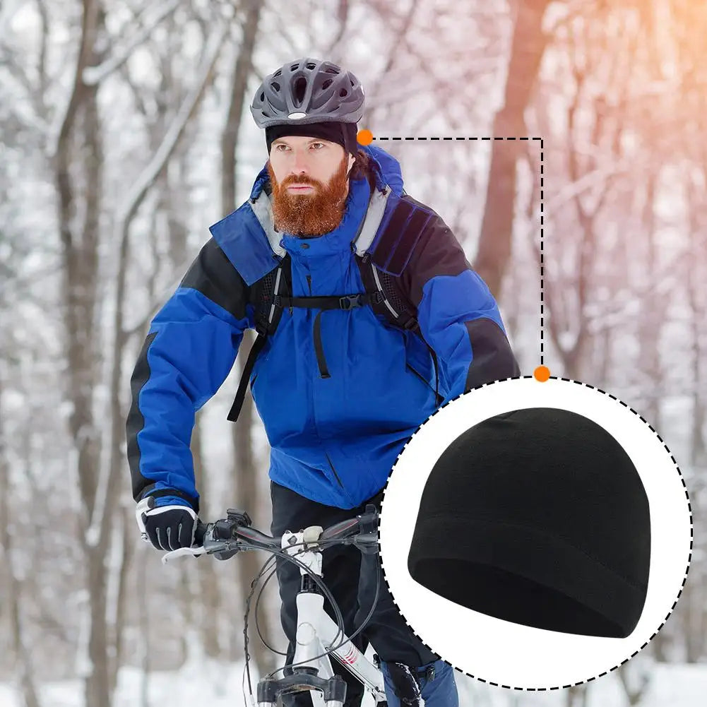 LED Beanie med Pannlampa - USB-Laddningsbar Vintermössa för Löpning & Cykling