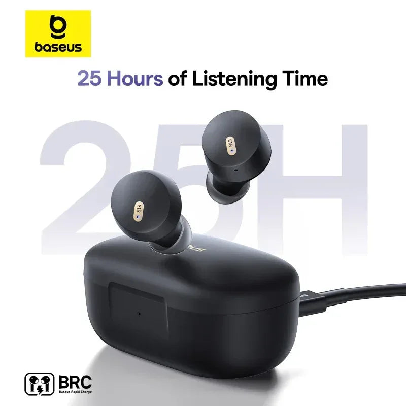 Baseus Bowie E18 Trådlösa Hörlurar Bluetooth 5.3 AI ENC 25H Speltid IPX4