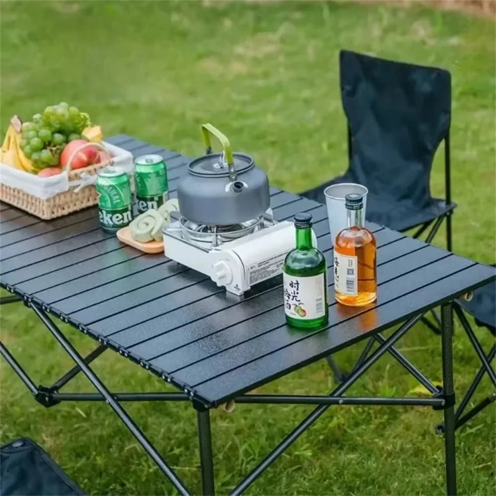Aluminiumlegering Hopfällbart Bord – Campingbord för Utomhusbruk