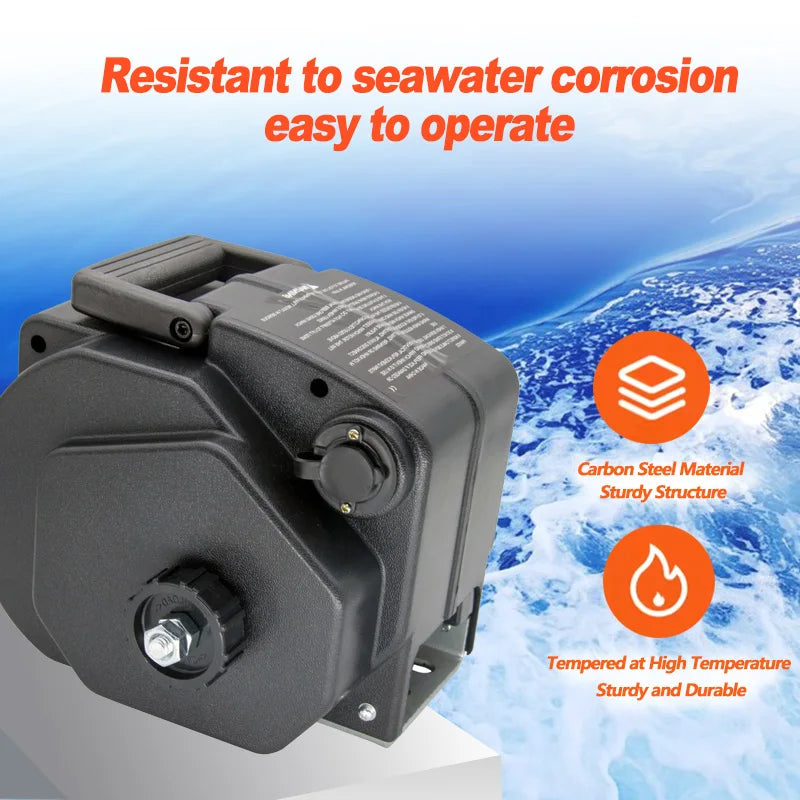 Elektrisk Båtvinsj 12V 5000lbs - Kraftfull Trailer Vinsj för Båt, Lastbil & Husbil