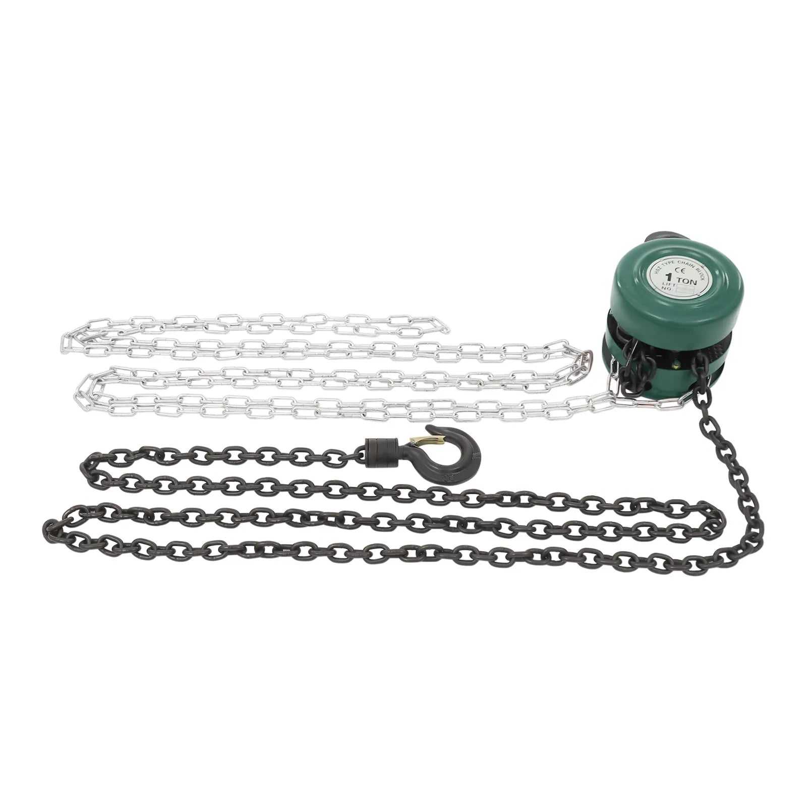 1 Ton 9.84ft Hand Chain Hoist Manganese Steel Industrial Manual Lifting Tool