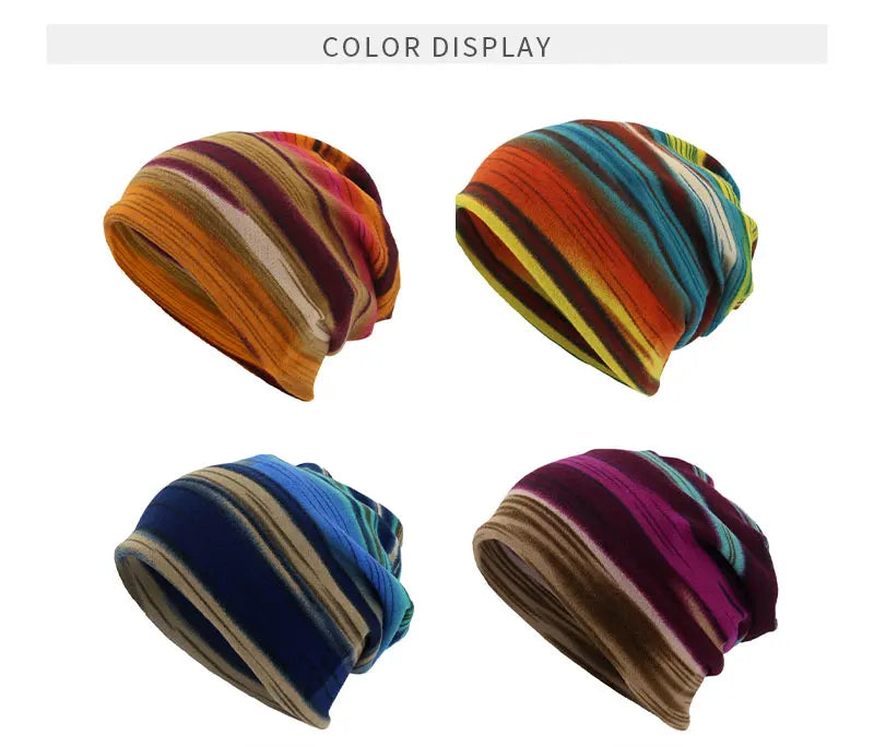 Tunn Stickad Mössa - Multifunktionell Beanie Höst & Vinter | Unisex Dam & Herr