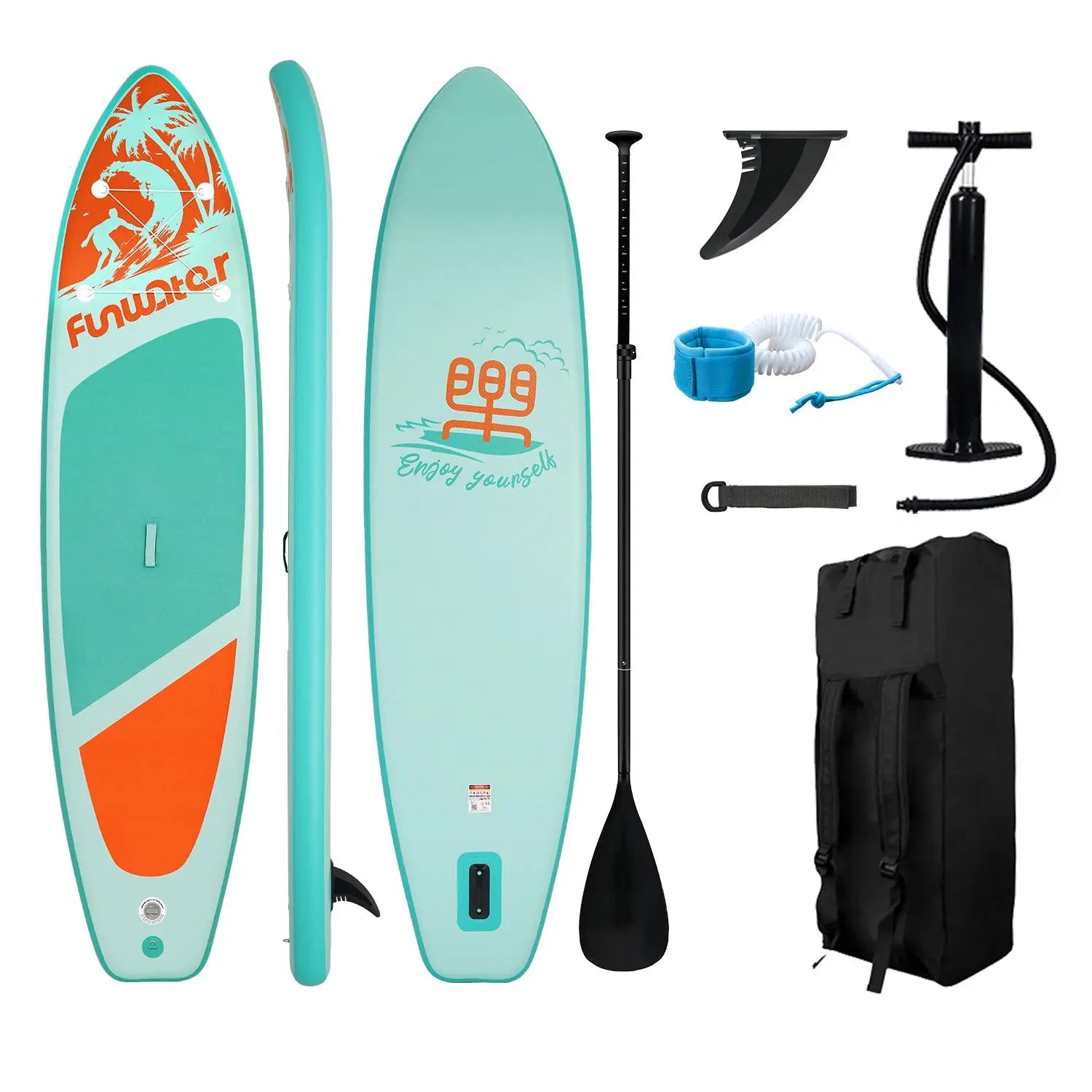 FunWater Uppblåsbar SUP Board - Stand Up Paddling Board för Vattensport SUPFW28C Polen (3–6 dagar)