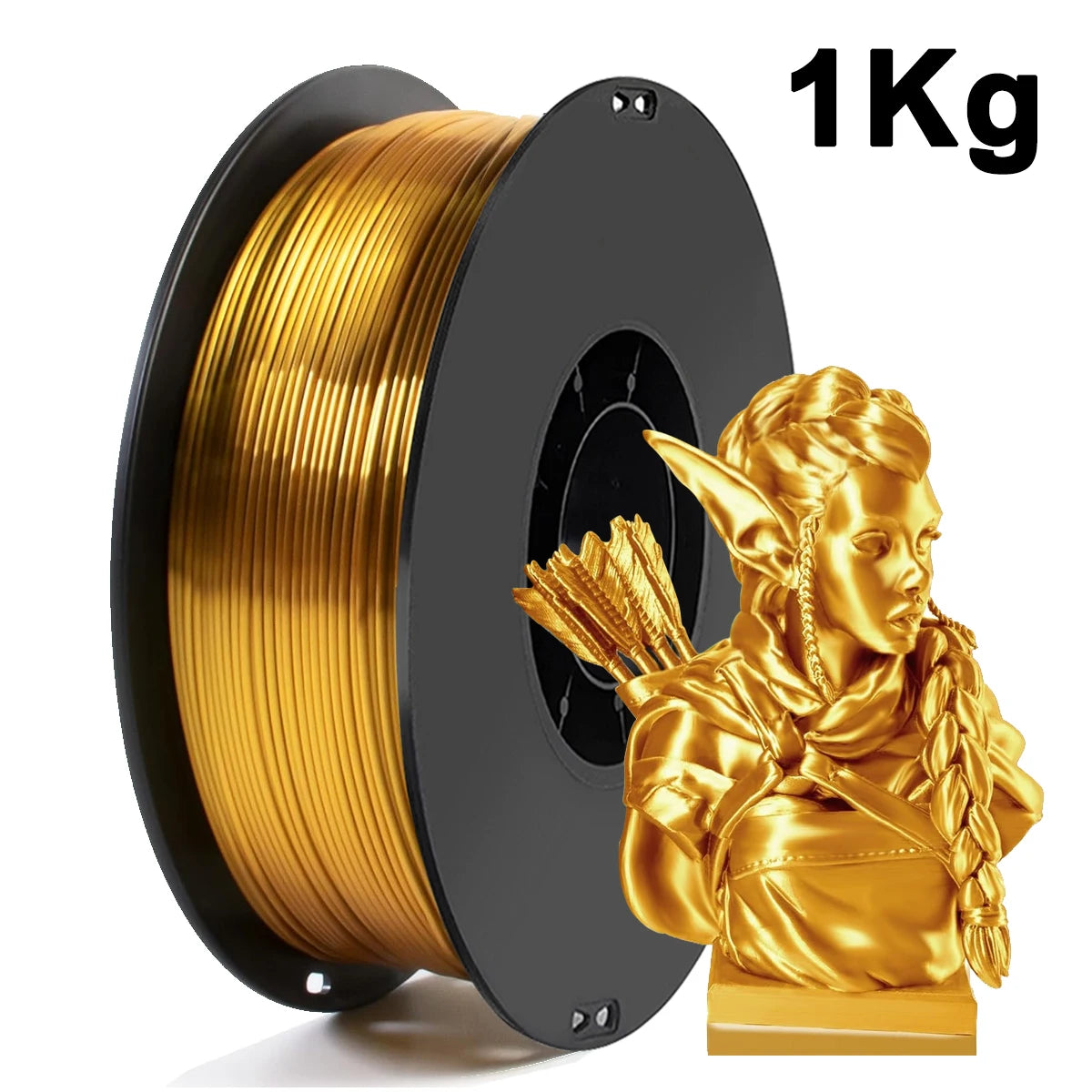 250g 1Kg Silk Copper 3D Printer Filament PLA 1.75mm Silk Gold PLA 3D Printing Material Shiny silk Silver blue pla 0.25Kg