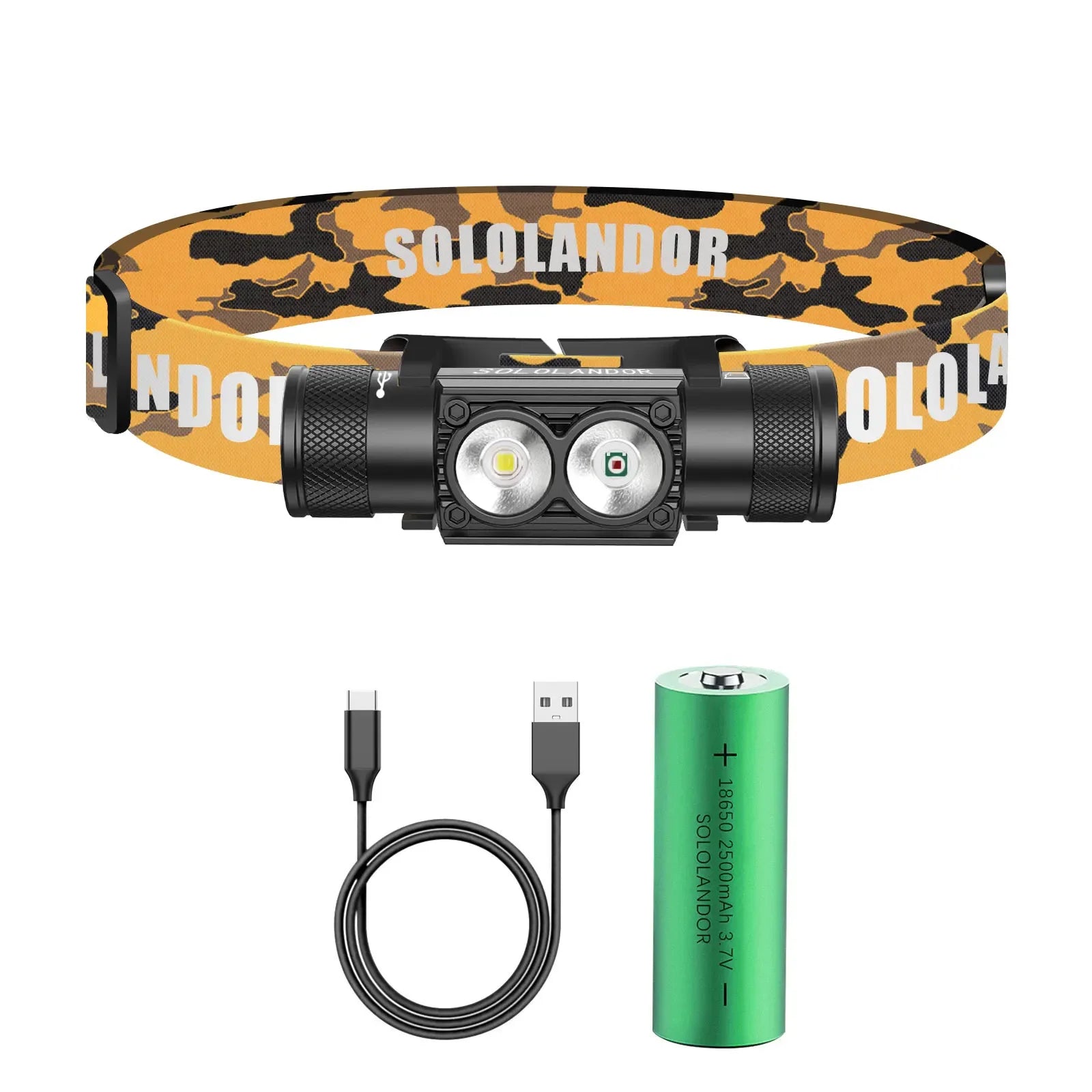 Professionell LED Pannlampa 600lm - Vit & Röd Belysning USB-C Laddbar.