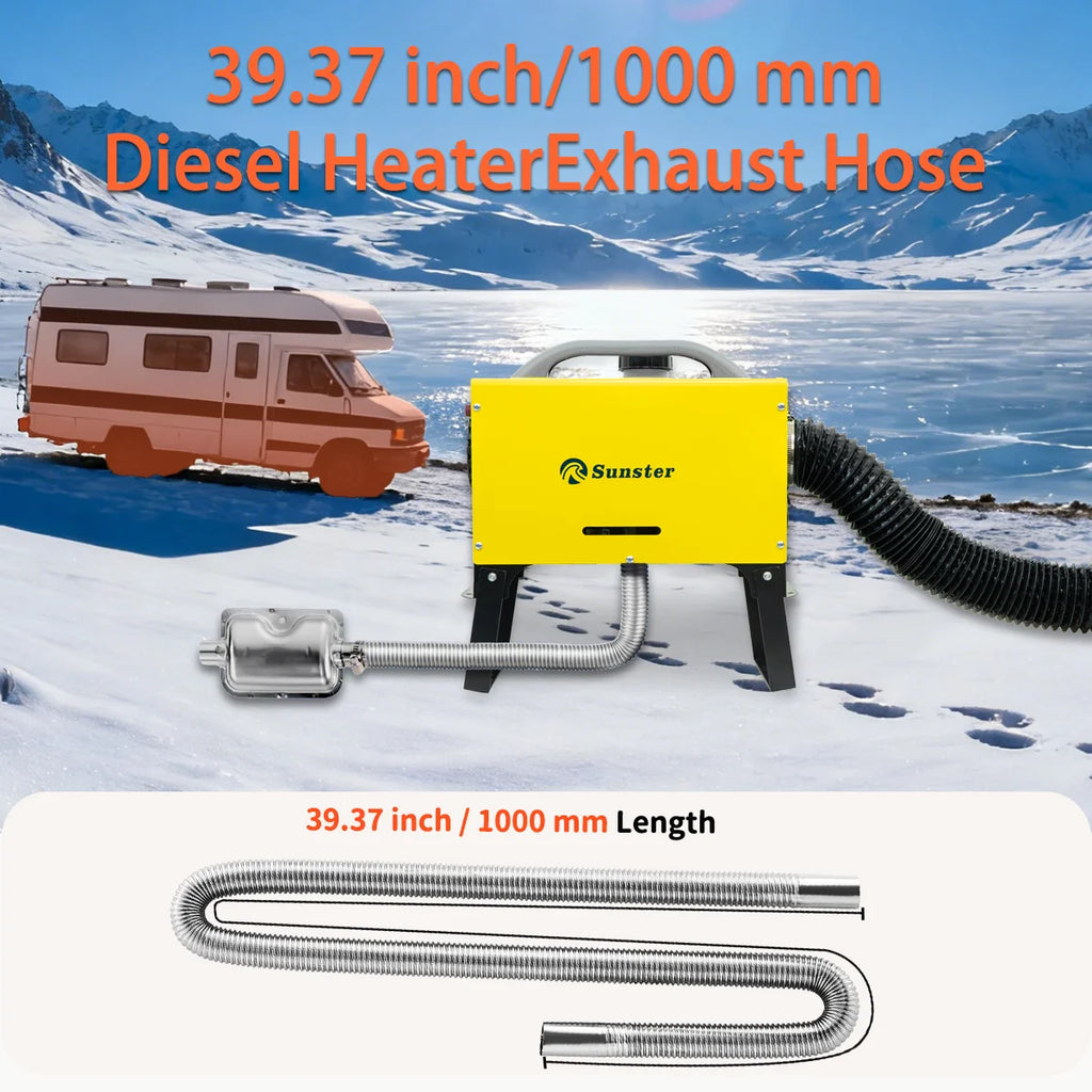 Rostfri Avgasslang för Dieselvärmare 2KW 5KW 8KW – 1m / 1,5m / 2m / 3m