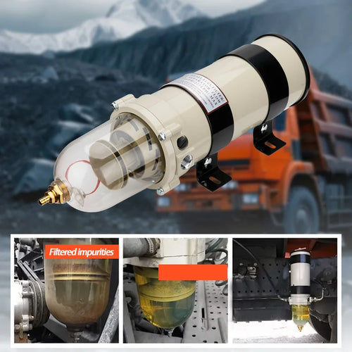 1000FH Dieselbränslefilter Marin Vatten-Separator 180GPH för Båt, Lastbil & Dieselmotorer