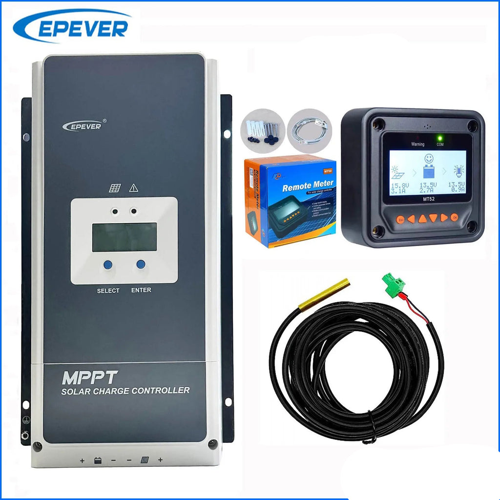 MPPT Solarladdningsregulator 50A–100A – Tracer AN-serien med MT52 Display With MT52 Sensor