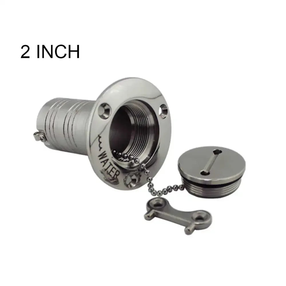 Dackpåfyllning Båt 38/50mm 316 Rostfritt Stål | Bränsle Vatten Diesel 2inch-water Huvudlager