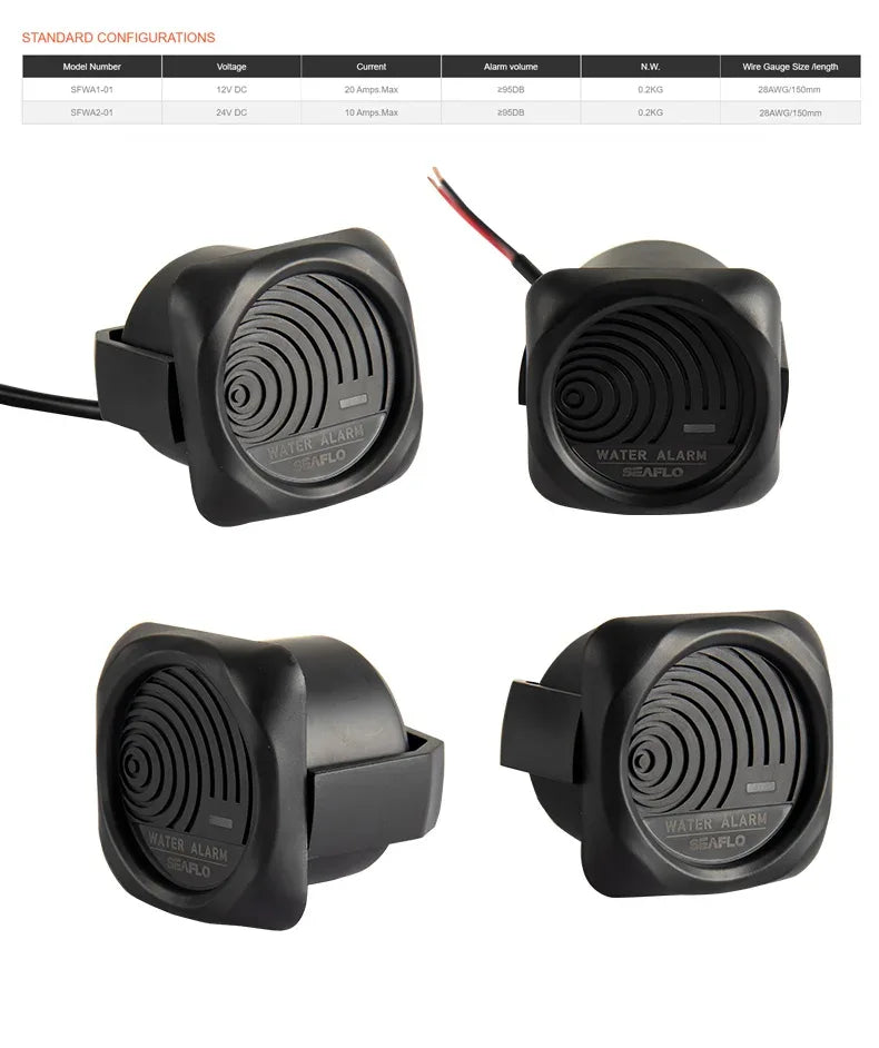 Vattennivåsensor med Automatiskt Larm 24V - Länspump Kontrollsystem