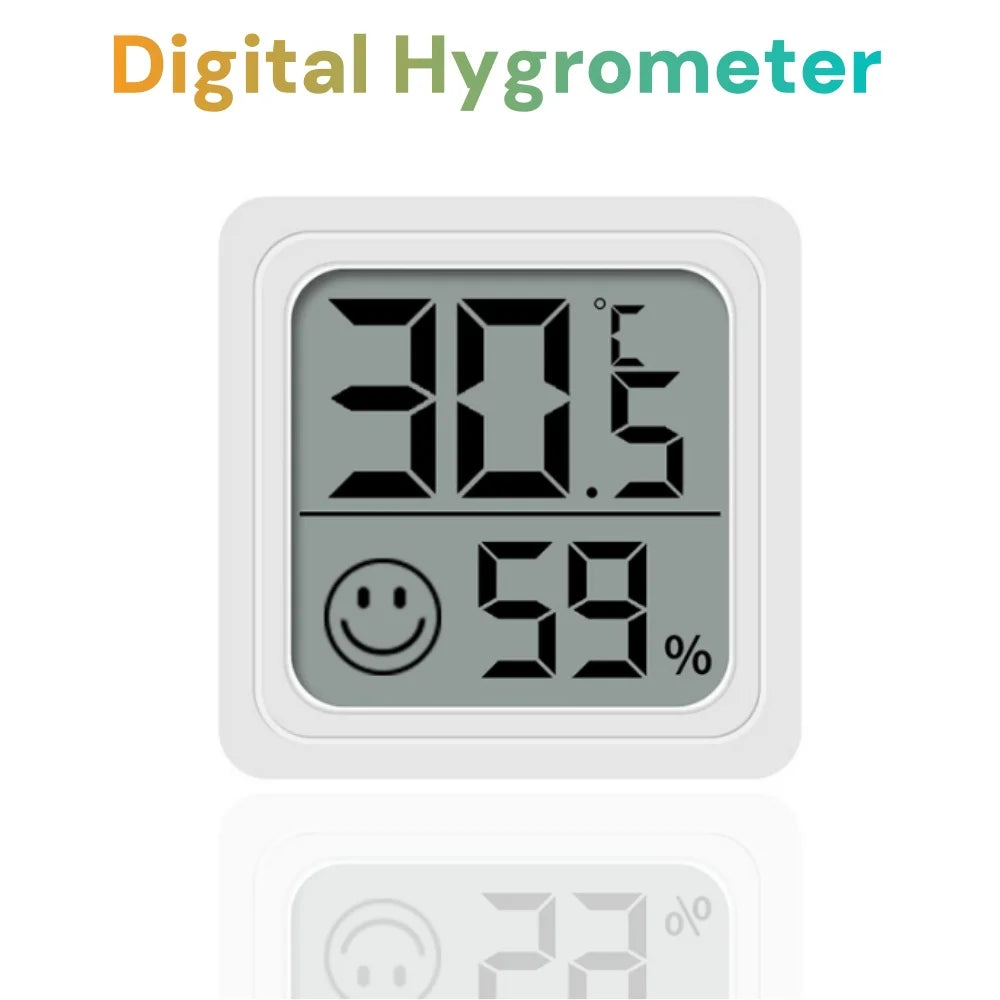 LCD Digital Termometer & Hygrometer med Komfortindikator - Väderstation Inomhus