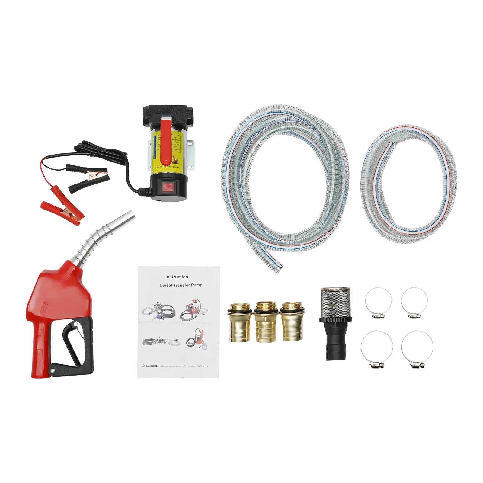 Elektrisk Dieselpump 12V 175W - Automatisk Bränslepump med Pistol 45L/min