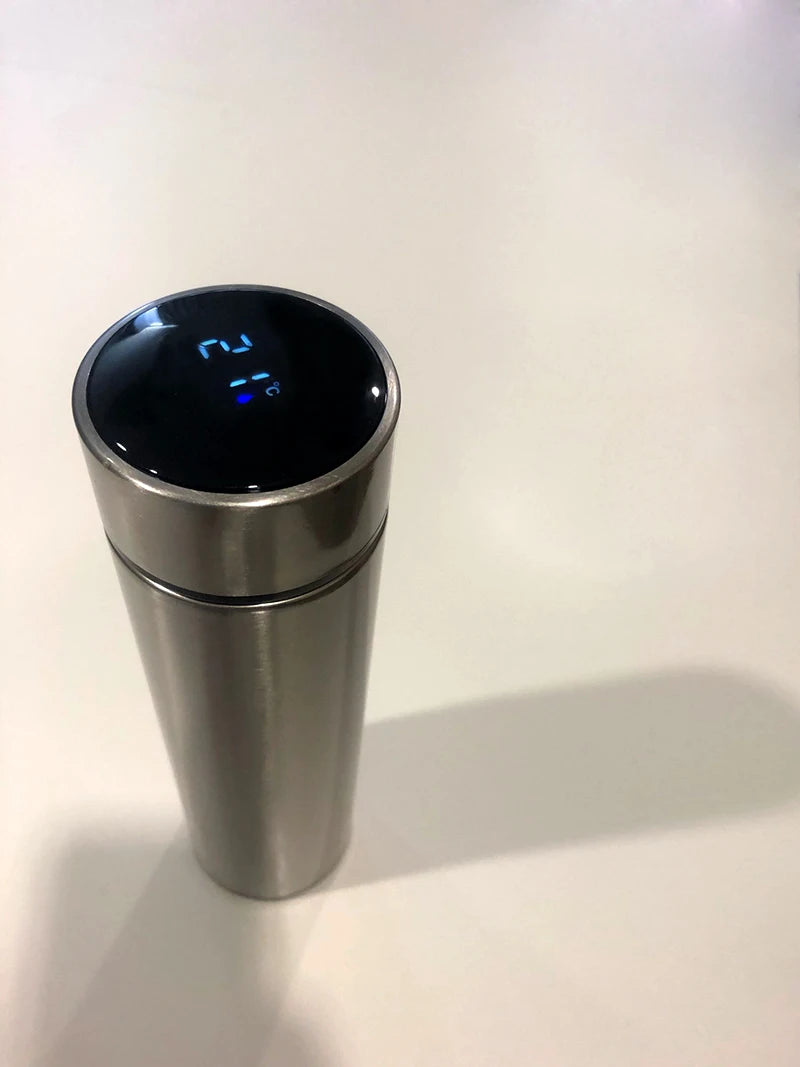 Smart Termos med LCD-display – Håller Varmt & Kallt | 500ml Rostfritt Stål