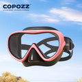 Snorkelmask - HD Anti-Dimma Panorama Dykmask ROSA-SVART-MASK
