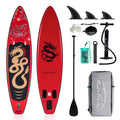 Uppblåsbar SUP-bräda 335cm - Komplett Set med Paddel, Pump & Tillbehör Röd drakeRöd drake Polen (3–6 dagar)