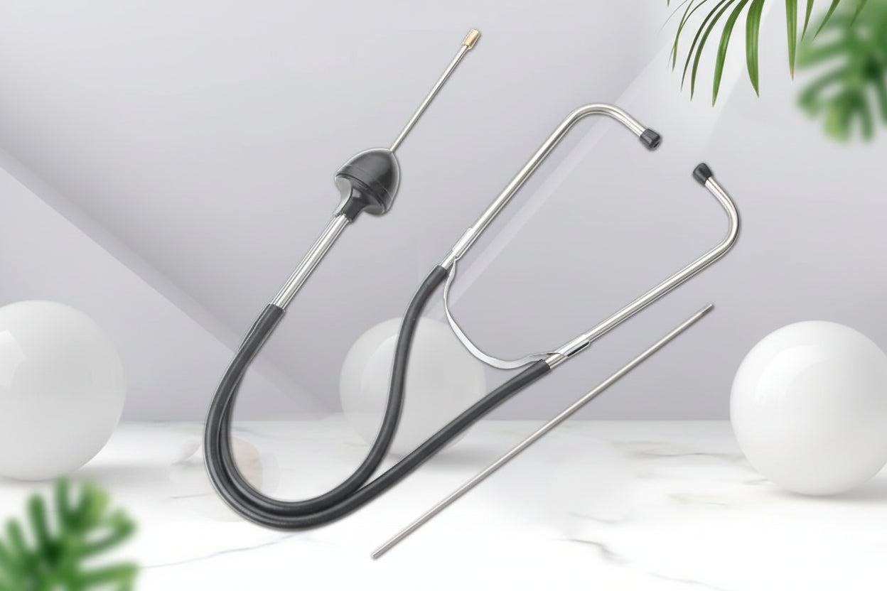 Bil Cylinder Stetoskop Mekaniker Motor Diagnostik Verktyg Motorblock Hörselverktyg Bildetektering