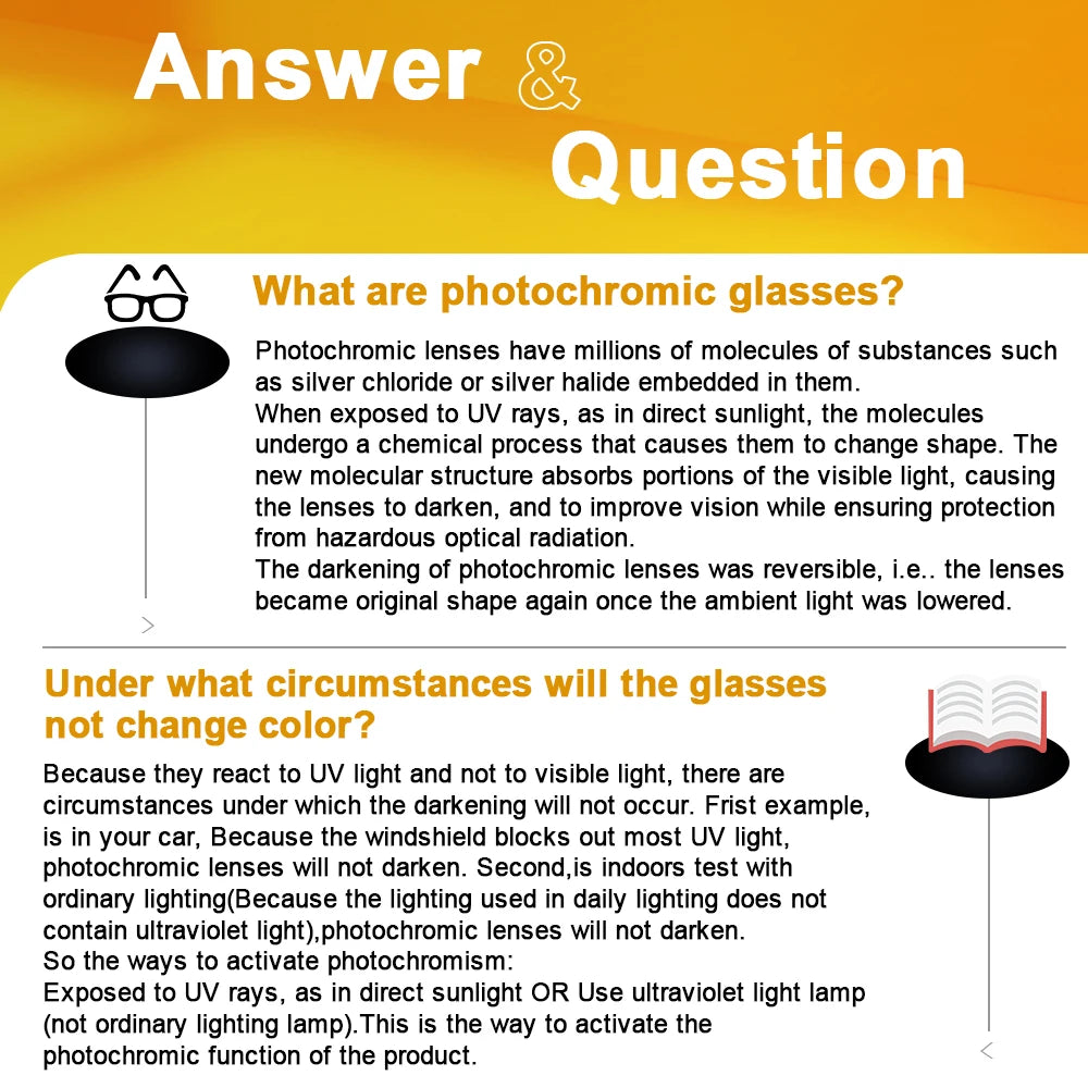 Polariserade Fotokromatiska Solglasögon – Sport & Körning UV400