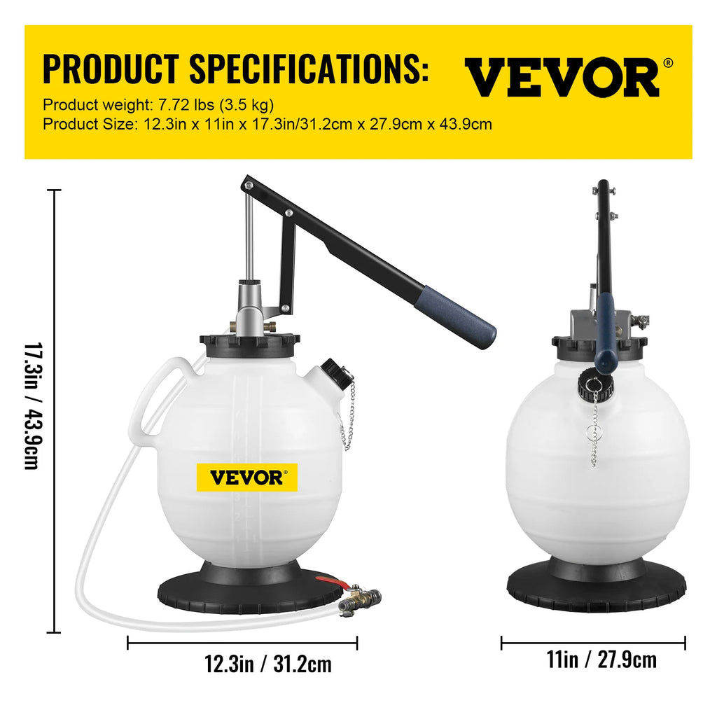 7.5L Transmissionsvätskepump - Manuell Vätskeöverföring med 8 ATF-adaptrar 7.5L