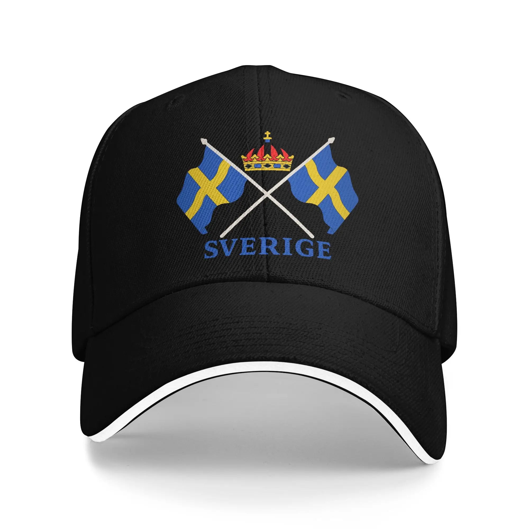 Sverige Flagga Baseballkeps - Andningsbar Dad Hat Snapback Unisex 3 One Size