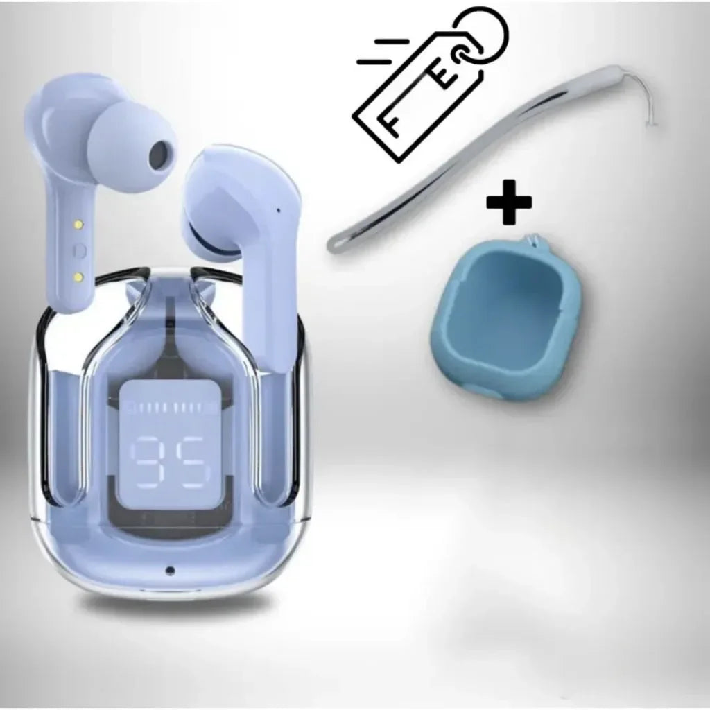 T2 TWS Gaming Earbuds - Bluetooth 5.3 Premium Trådlösa Hörlurar med Brusreducering HD HiFi Stereo + BONUS Skyddsfodral & Halsband