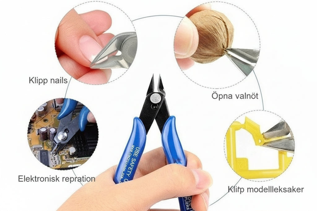 Diagonaltång Kolstål - Elektrisk Trådsax Kabelsax Sidoavbitare Flush Tång Nipper Handverktyg
