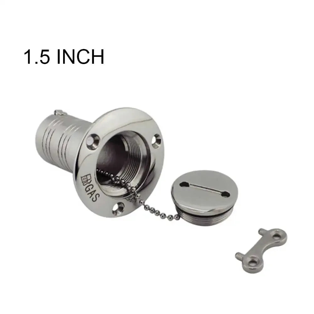 Dackpåfyllning Båt 38/50mm 316 Rostfritt Stål | Bränsle Vatten Diesel 1.5ich-gas Huvudlager
