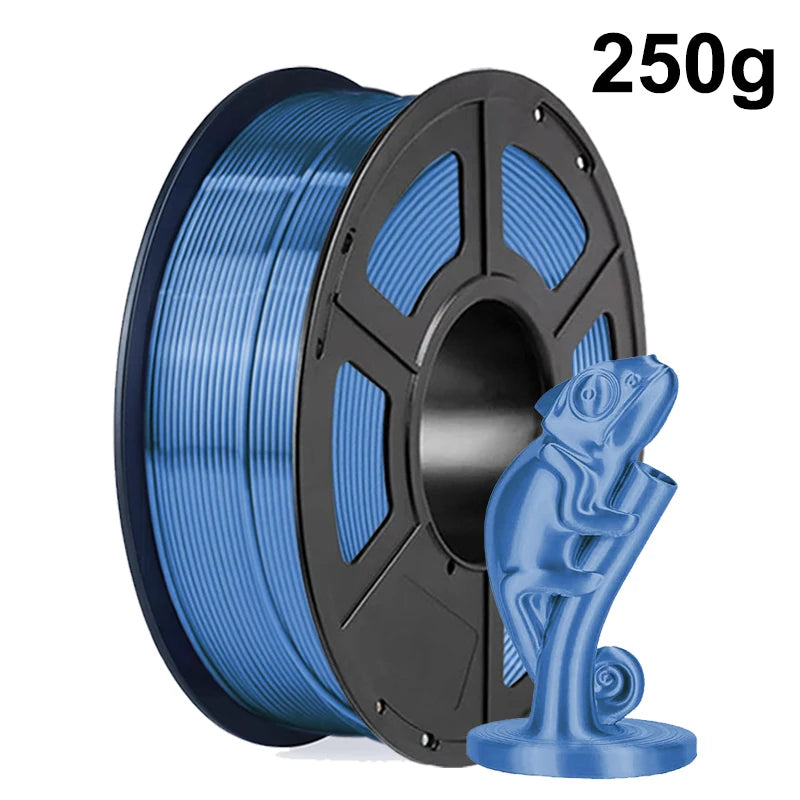 250g 1Kg Silk Copper 3D Printer Filament PLA 1.75mm Silk Gold PLA 3D Printing Material Shiny silk Silver blue pla 0.25Kg