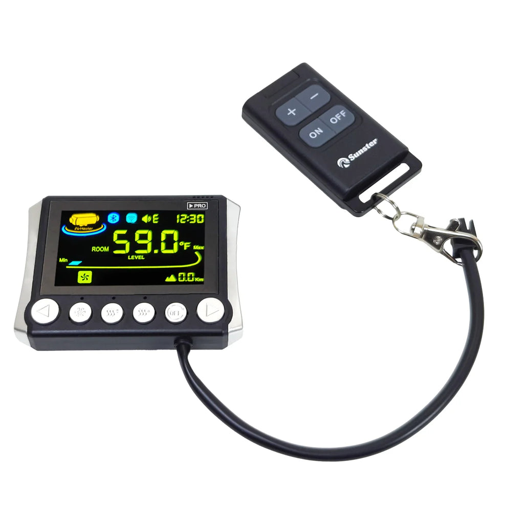 Sunster A2409 PRO Bilvärmefläkt – LCD, Bluetooth & App-styrning