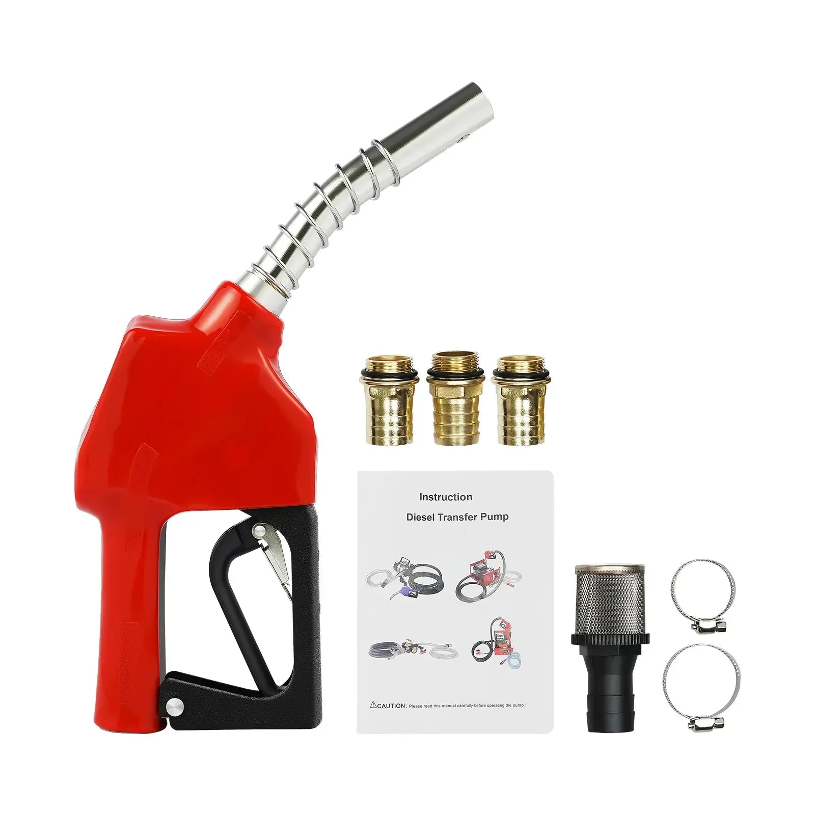 Elektrisk Dieselpump 12V 175W - Automatisk Bränslepump med Pistol 45L/min