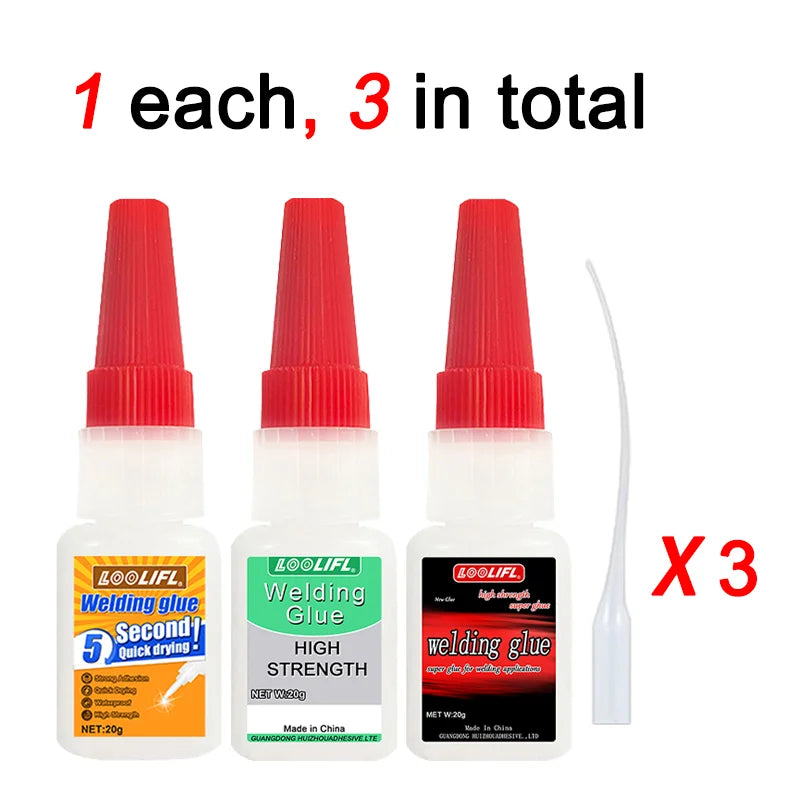 LOOLIFL Extrastark Svetsande Lim 50g - Universellt Metallim för Metall Resin Keramik Glas Trä Plast