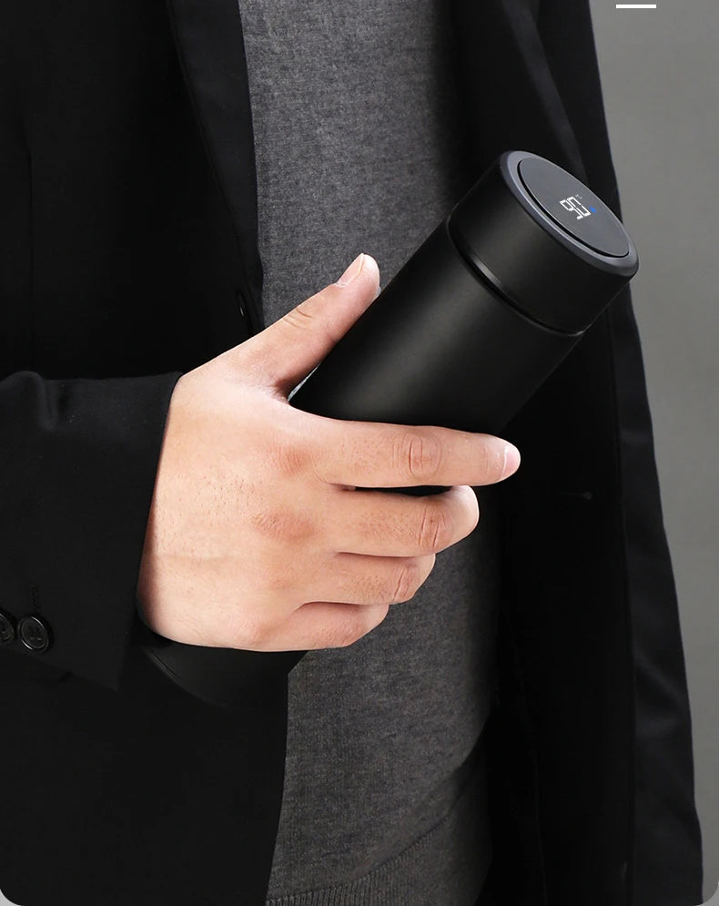 Smart Termos med LCD-display – Håller Varmt & Kallt | 500ml Rostfritt Stål
