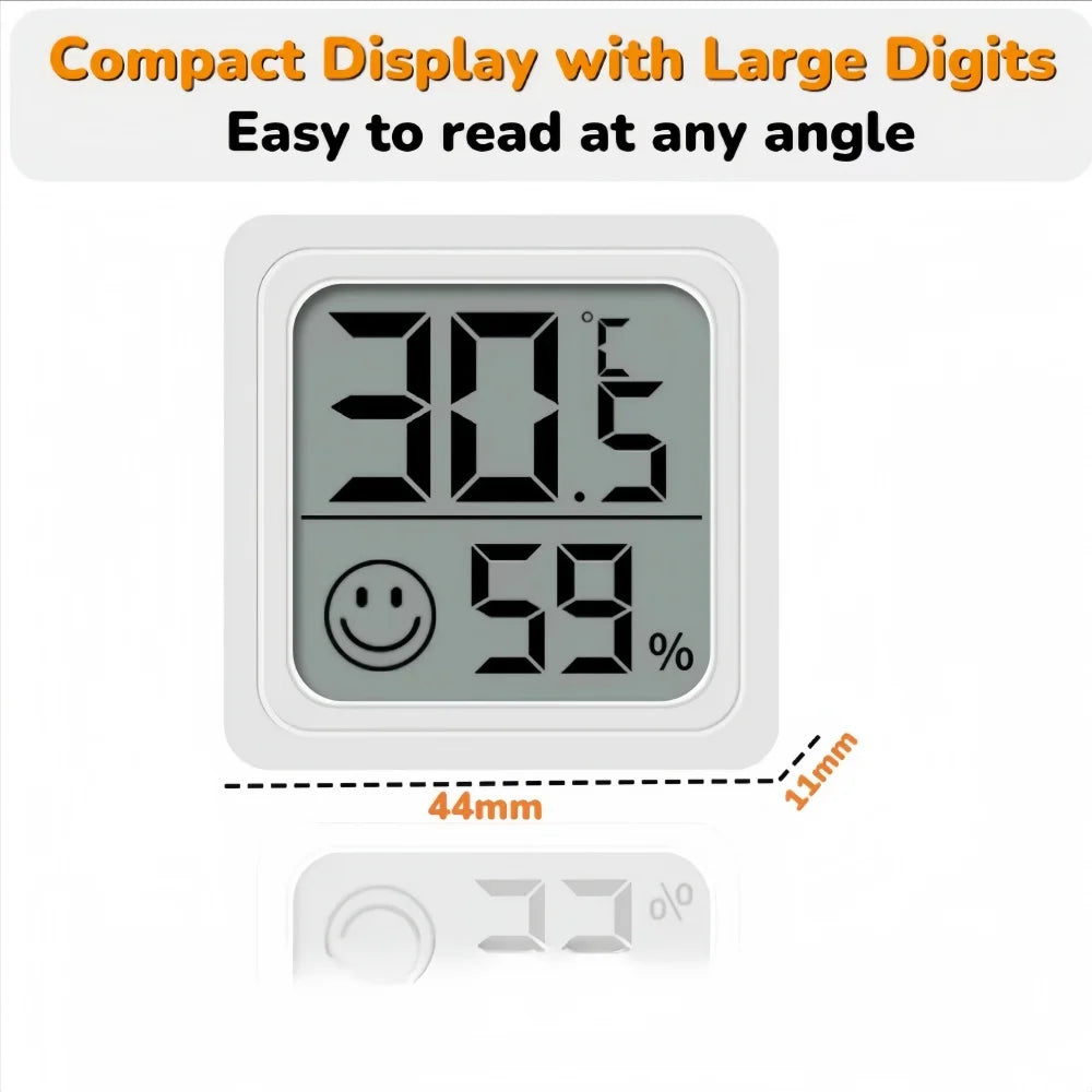 LCD Digital Termometer & Hygrometer med Komfortindikator - Väderstation Inomhus