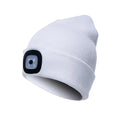 LED Beanie med Pannlampa - USB-Laddningsbar Vintermössa för Löpning & Cykling light F
