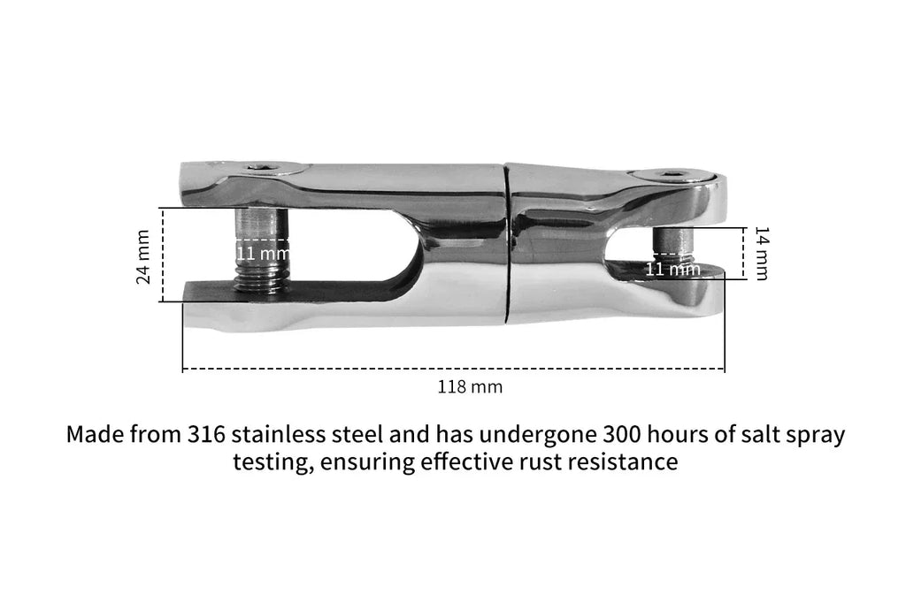 Ankarskontakt i Rostfritt Stål 316 - 6-8mm/10-12mm 10-12mm