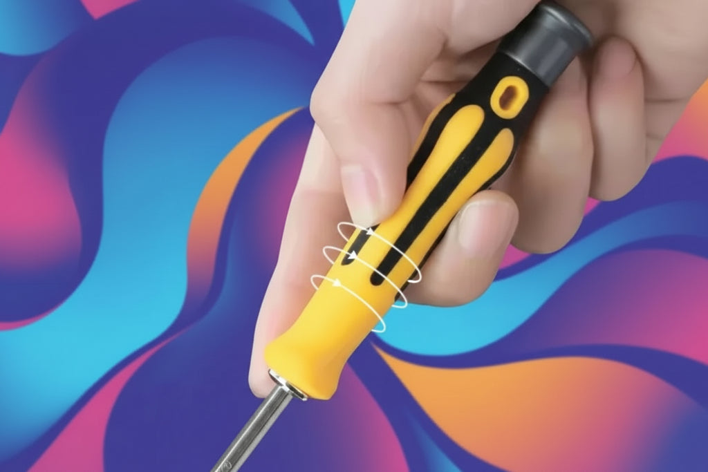 12-i-1 Magnetisk Skruvmejselset - Precision Multifunktionsverktyg med Kors och Platt Bits för Hem.