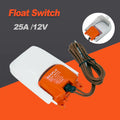 Automatisk Länspumpsflottörbrytare 12V/24V/32V - Marin Vattennivåsensor 25A vit