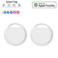 Mini GPS Tracker 2-Pack för iPhone - Apple Find My | MFI-Certifierad Bluetooth Spårare vit 2st