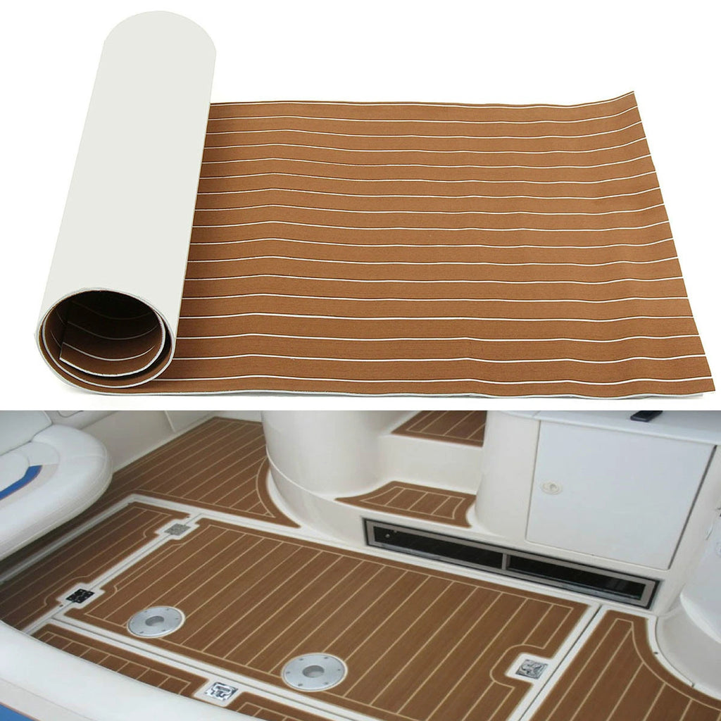 2400x900x6mm Båtgolvbeläggning EVA-skum – Halkfri Självhäftande Marinmatta