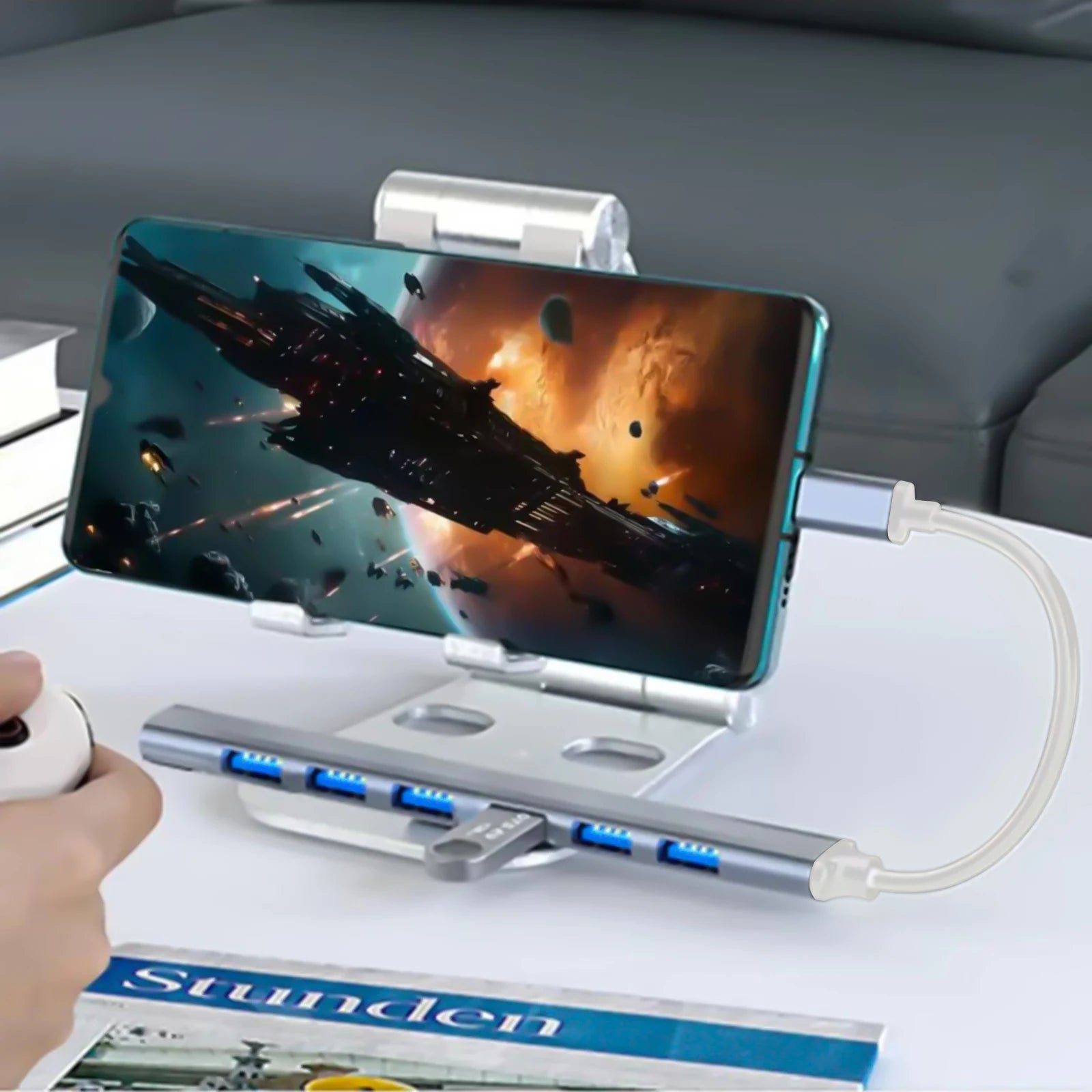 7-Ports USB-C Hub - USB 3.0 Multi-Port Adapter för MacBook & PC.