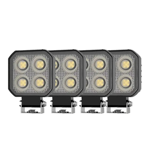 3 Inch 4 LED Rectangle Floodlight 9-32V 18W Car led Work Light For Jeep Truck Boat Tractor ATV Offroad 4X4 Barra LED Headlight
