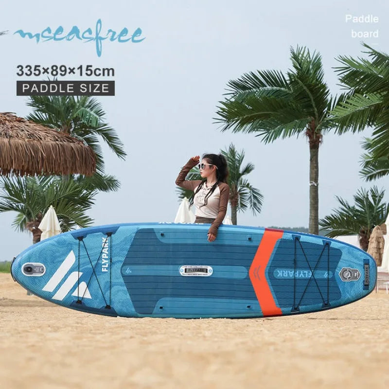 Inflatable Paddle Board SUP 3-in-1 - Portable Beach Boogie Board, Surf Wakeboard & Surfboard | Outdoor Sports Water Equipment