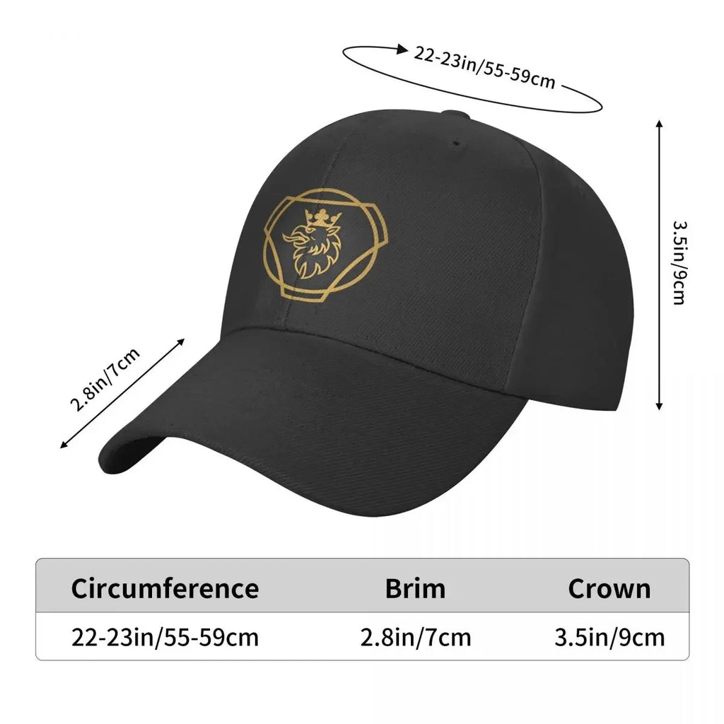 Sverige Lastbil Saab Scania Logo Keps - Andningsbar Dad Hat Snapback